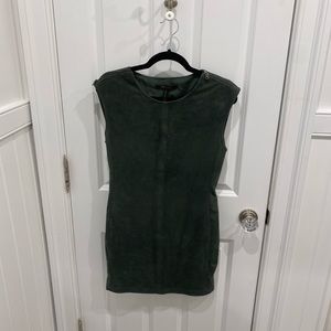 BCBG suede dress